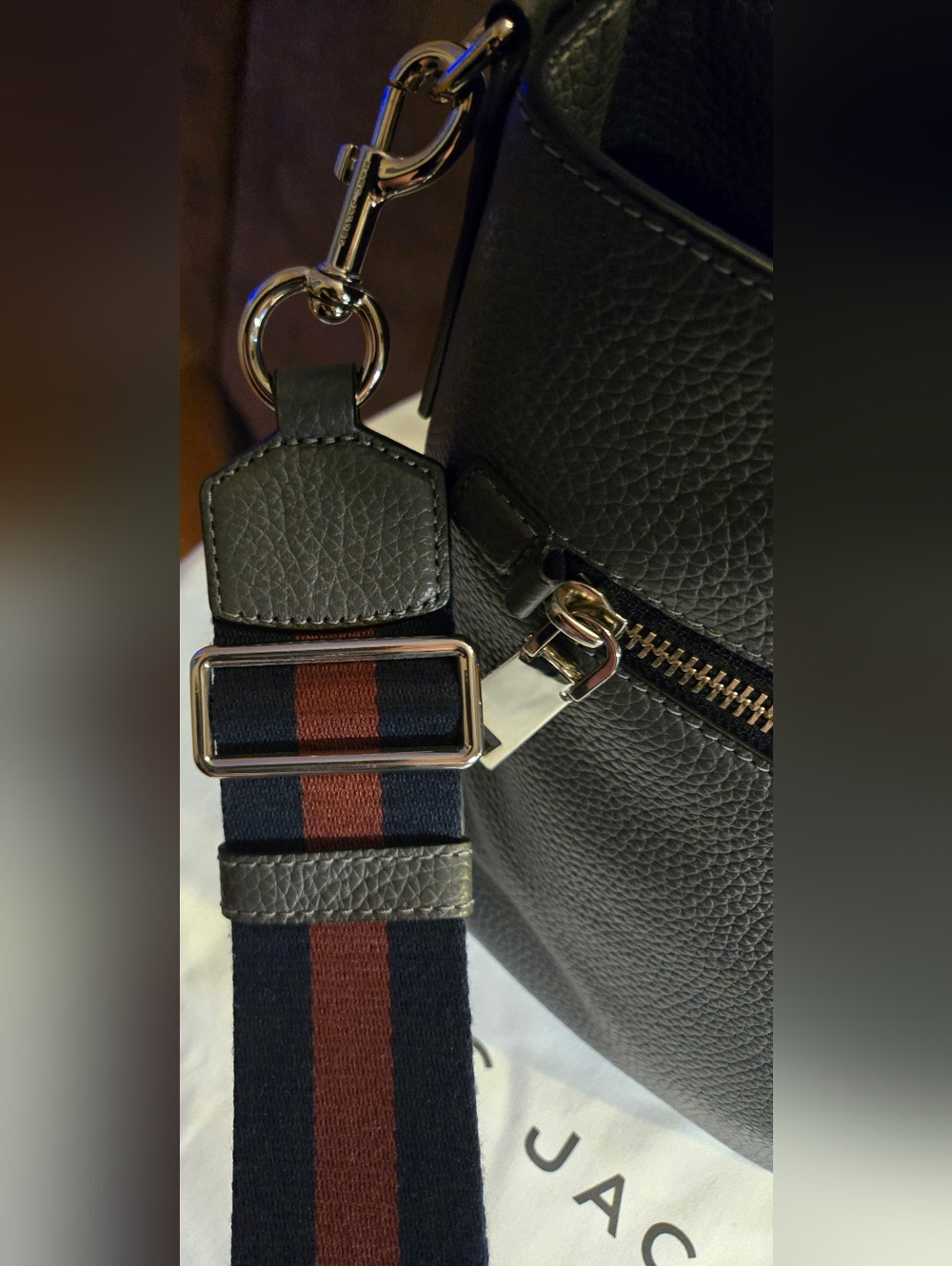 Marc Jacobs Gotham Leather Bucket Bag - Gray - Picture 8 of 14